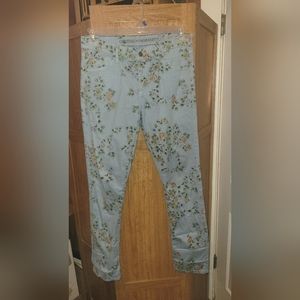 Citizens of humanity mandy high waist floral roll up jeans size 29